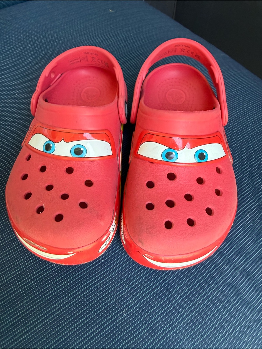 CROCS Kids Red Lightning McQueen Clog Sandals